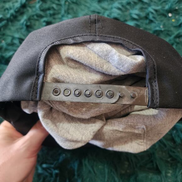 Vintage CAT Thayne Supply Co. Snapback Hat Black Rope Bill Made in USA - Picture 4 of 7